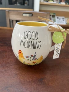 GOOD MORNING Mug – Chicken & Floral Print (Spring Farmhouse) - Picture 1 of 4