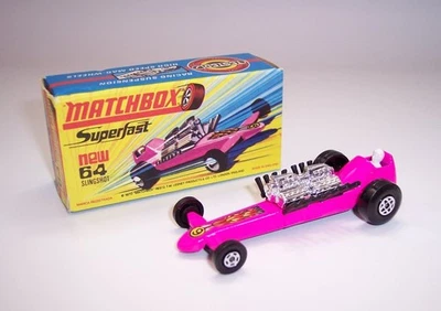"MATCHBOX” *SUPERFAST* SF-60 SLINGSHOT DRAGSTER *PINK* *STUNNING* MINT BOXED - Image 1 of 4