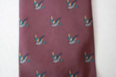 Corbata de seda vintage para hombre Robert Talbot gansos verdes cosidos a mano EE. UU. Foto 1 de 4
