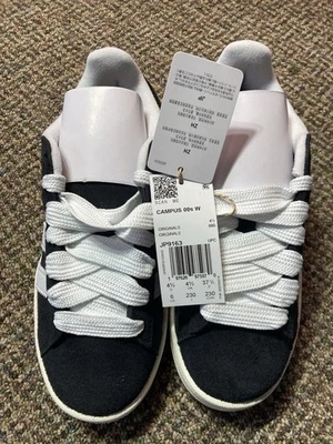 Size 6(GS) - adidas Campus 00s Low Black White Gum, New Without Box - Image 1 of 4