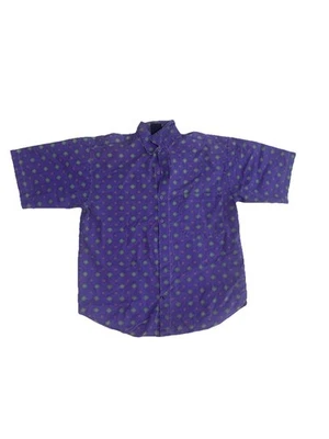 Camisa Tomate Vintage Años 90 Wild Surfer Estampado Gráfico Púrpura Retro Abotonada Talla L Foto 1 de 4