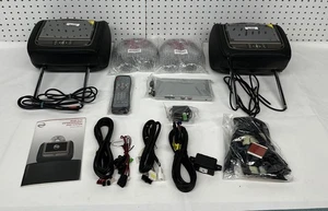 09-14 Kit Principal Reposacabezas DVD Nissan Cuero Negro Carbón 999U8-CV000 Genuino Nuevo - Imagen 1 de 12