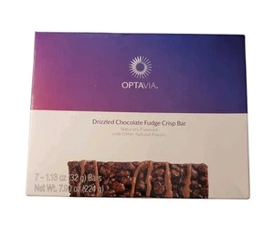 Optavia Drizzled Chocolate Fudge Crisp Bar - 7 Barrette - Nuovo - Scad. 8/11/25 - Foto 1 di 15