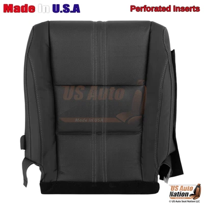 Cubiertas de asiento inferiores delanteras de cuero negras para Lexus RX450 2016-2022 Foto 1 de 4