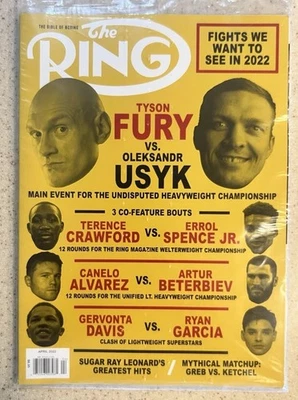 USYK -VS- FURY 🏆RING MAGAZINE APRIL 2022 - Image 1 of 2