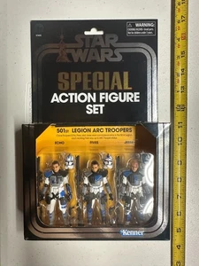 Star Wars Vintage Special 501st Legion Arc Troopers 3 Pack Set Echo Jesse Fives - Bild 1 von 2
