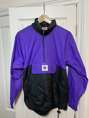 Jaqueta roxa leve vintage Ronhill Running, 3/4 zíper quebra-vento festival - Imagem 1 de 4