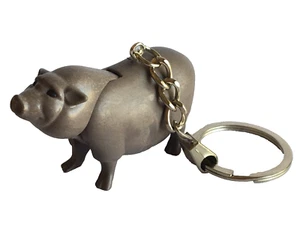Playmobil Miniatur Schlüsselanhänger braun großes iberisches Schwein - 75 - Bild 1 von 5