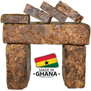 Raw African Black Soap Bar 100% Pure Natural Organic From Ghana Bulk Wholesale - Picture 1 of 24