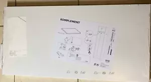 IKEA KOMPLEMENT Scaffale parziale bianco 29 1/2X 13 3/4” 702.779.03 per PAX ARMADIO NUOVO - Foto 1 di 5