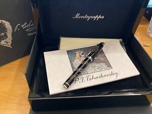 MONTEGRAPPA TCHAIKOVSKY BLACK FOUNTAIN PEN LIMITED EDITION 46/1840 MSRP 1620.00