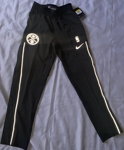 Nike Denver Nuggets 3M Reflective Snap Warm Up Pants Repel Small PLAYER ISSUED Cover