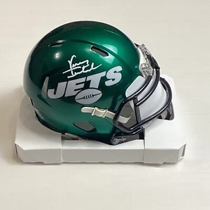 Vinny Testaverde Signed New York Jets Riddle Mini Helmet JSA w/COA - Picture 1 of 4