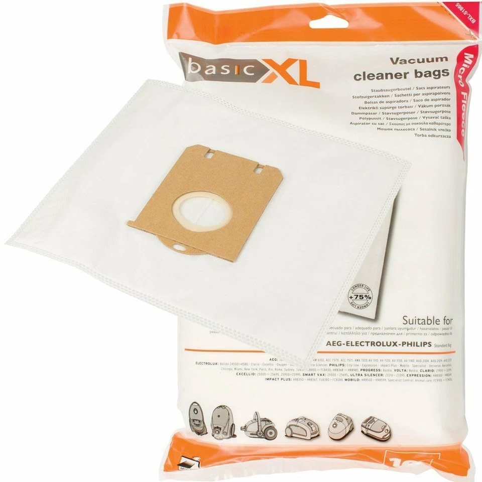 10x Mikrofaser Staubsaugerbeutel Staubbeutel für Philips Staubsauger - Bild 1 von 1