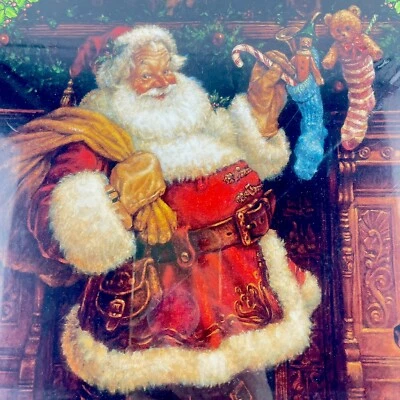 RoseArt  Jigsaw Puzzle The Night Before Christmas Circle 500 Pc Cork Board  - Image 1 of 4