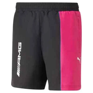 PUMA AMG MERCEDES BENZ Gym Shorts Mens Black Pink Athletic Brand New XL $65 NEW! - Picture 1 of 4