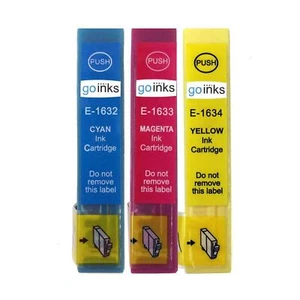 3 C/M/Y Ink Cartridges Compatible to replace T1632 T1633 T1634 (16XL) non-OEM - Picture 1 of 2