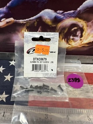 DURATRAX DTXC8679 FLAT HEAD S/T SCREW: 3  X 10mm / 10pc. - Image 1 of 4