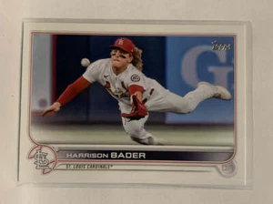 #225 Harrison Bader St Louis Cardinals 2022 Topps Series 1 Baseball Card MLB - Picture 1 of 2