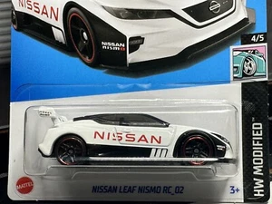 Hot Wheels Nissan Leaf Nismo RC_02 WHITE HW Modified Long Card - Foto 1 di 8