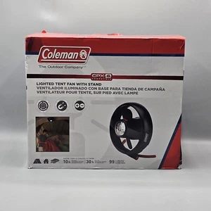 Coleman CPX 6 Lighted Tent Fan with Stand 99 Lumens 10Hrs High 30Hrs Low Camping - Picture 1 of 6