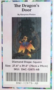 THE DRAGON'S DOOR BY R. PHELAN DIAMOND KIT DE CLUB DE ARTE DAC DIAMANTE PINTURA ¡NUEVO! - Imagen 1 de 5