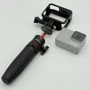 GoPro Hero 7 Action Camera White Includes Tri-Pod with 4.7 inch Extension Pole - Picture 1 of 12