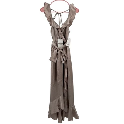 Vestido Show Me Your Mumu Extra Pequeño Samantha Volantes Nuevo con Etiquetas Show Me The Ring Satinado Foto 1 de 4