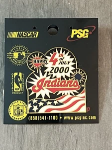 PSG Cleveland Indians 4th of July Collector Pin Vintage Major League Baseball - Picture 1 of 2