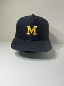 Vintage University Of Michigan Plain Logo New Era Snapback Hat - Picture 1 of 10