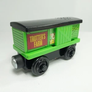 Thomas And Friends Wooden Railway PIG CAR Trotter's Farm 2012 Fisher-Price Y4104 - Picture 1 of 15