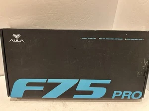 Aula F75 pro Blue White 3-In-1 Hot-Swappable RGB Gasket Mechanical Keyboard - Picture 1 of 4