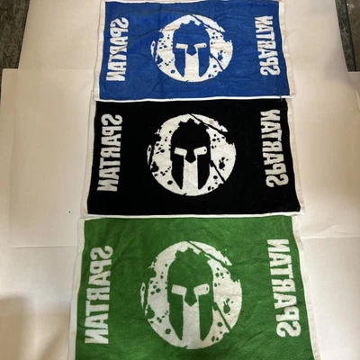 Lot of 3 SPARTAN RACE Small Towel Unused 23” X 15” All Three Are Different - Image 1 of 4