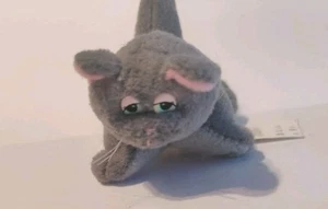 Vintage Tonka Pound Puppies Purries Plush Gray Kitten Cat Toy - Picture 1 of 8