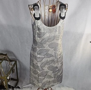 Cocktailkleid Seide Tory Burch Silbergrau Größe 2 - Bild 1 von 12