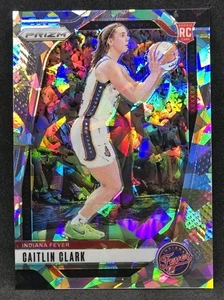 2024 Panini WNBA Prizm Caitlin Clark SILVER PRIZM CRACKED ICE Rookie Card RC #22 - Picture 1 of 2