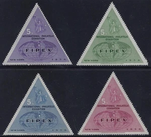 1956 -5th International Philatelic Exhibition Fipex Cinderella Poster Stamps MNH - Picture 1 of 1