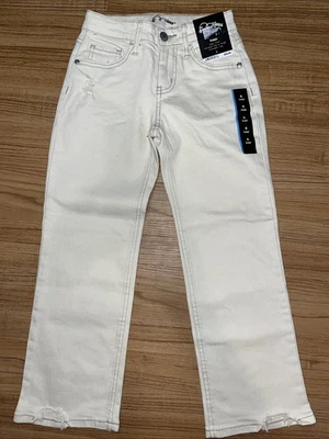 Pantalones de mezclilla Art Class para niñas talla 10 tiro alto holgados relajados cadera pierna recta lavado claro Foto 1 de 4