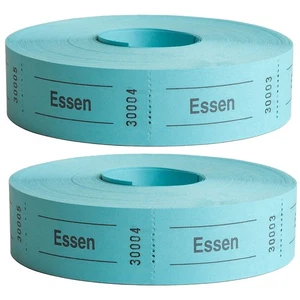 2x Bon-Rolle Herlitz 2000x Essensmarken Manger De Marque Valeur Bon Bons - Photo 1/1