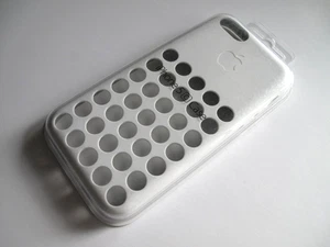 Genuine Apple Silicone Rubber Case for Apple iPhone 5c (MF039ZM/A) - White - Picture 1 of 3