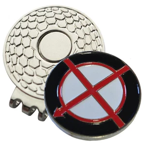 1 x New Magnetic Hat Clip + Alignment Golf Ball Marker - For Golf Hat or Visor - Picture 1 of 4