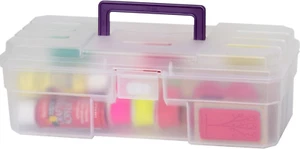 12-Inch Probox Plastic Art Supply, Hobby or Craft Storage Toolbox, Model 09912CL - Picture 1 of 12