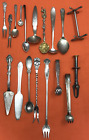 16 Pc lot of Antique to Vintage  Silverplated CHARCUTERIE SERVING FLATWARE MIX