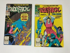 Wolfpack Limited Series Issue #4, & #7 Marvel Comic Book Lot Of 2 Copper Age - Bild 1 von 8