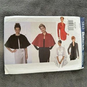 Butterick Pattern 5843 Sz 20-24 Plus Size Classic Cape Jacket Cover Up - Picture 1 of 9