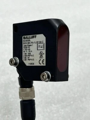 Balluff BOS008L BOS 26K-PA-1LQP-S4-C Retroreflective Laser Sensor Used - Image 1 of 4
