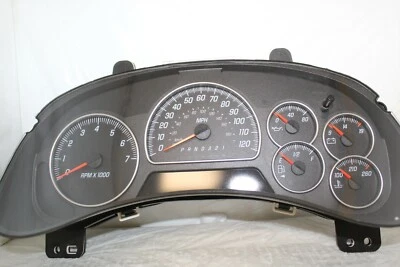 Medidores de cuadro de instrumentos velocímetro 06-09 Envoy Ascender 102.591 millas RECONSTRUIDO Foto 1 de 4