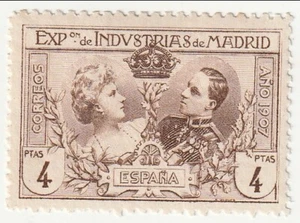 Spain - Industrial Exposition 4p label 1907(M)(B) - Picture 1 of 1