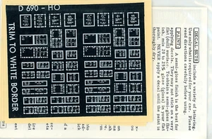Walthers Decals D690 FRA Lube Plates/Consolidated Stencil NIP - Picture 1 of 2