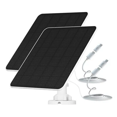 Solarpanel für Akku Überwachungskamera Aussen 6W USB-Solarmodul kompatibel mi... - Bild 1 von 4